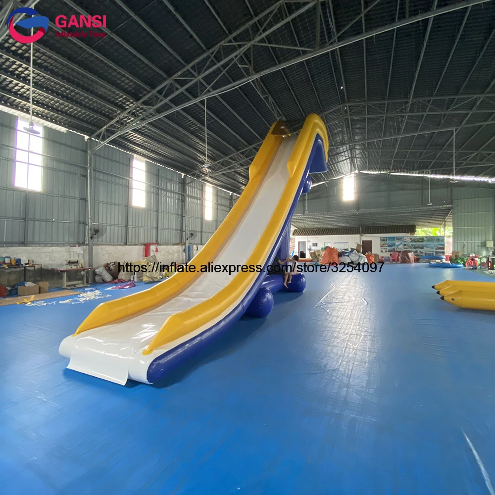 Inflatable Water Slider for Boat Airtight Inflatable Yacht Water slide With Triangle Frame  Water Yacht Slides