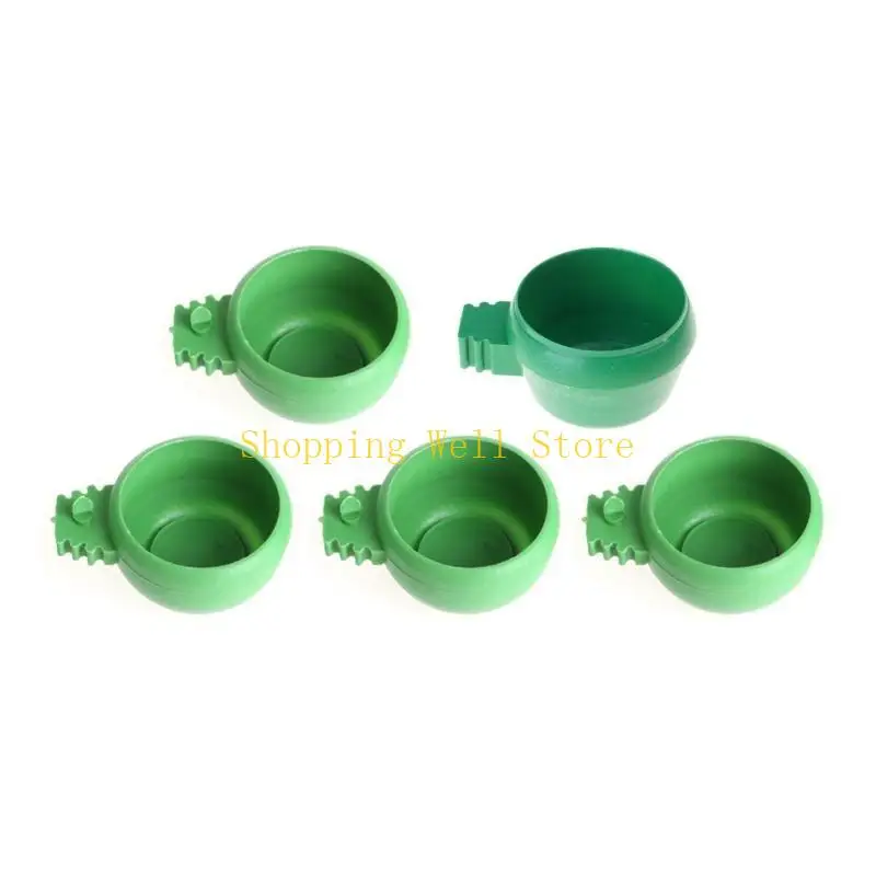 KX4B VART cho ăn cốc an toàn Nhựa Bird Bowl Water Water với tay cầm dễ dàng sửa chữa trong lồng cho Finch Canary