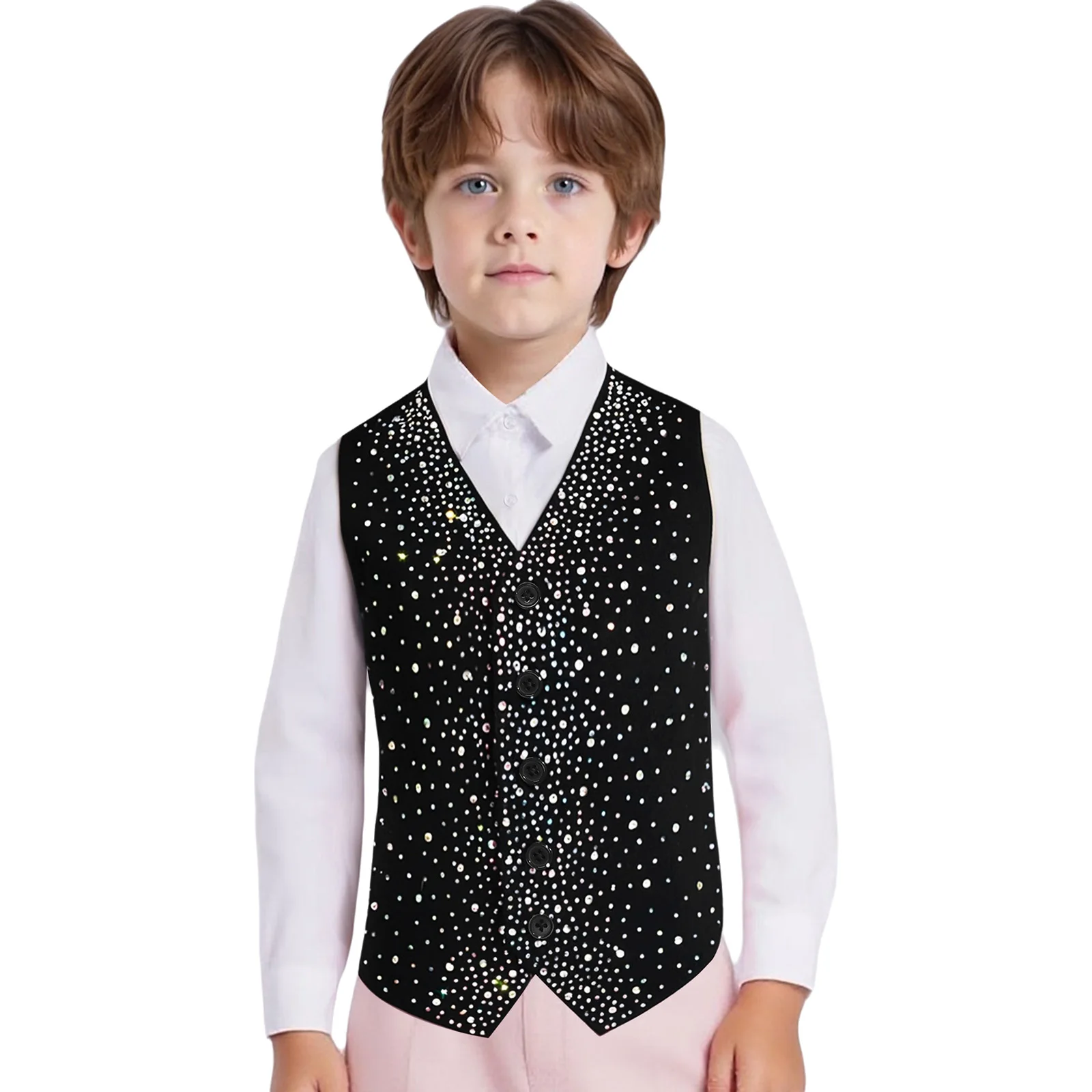 어린이 학교 유니폼 신사 복장 양복 조끼 어린이 특별 행사 조끼 공식 웨딩 파티 소년 턱시도 양복 조끼