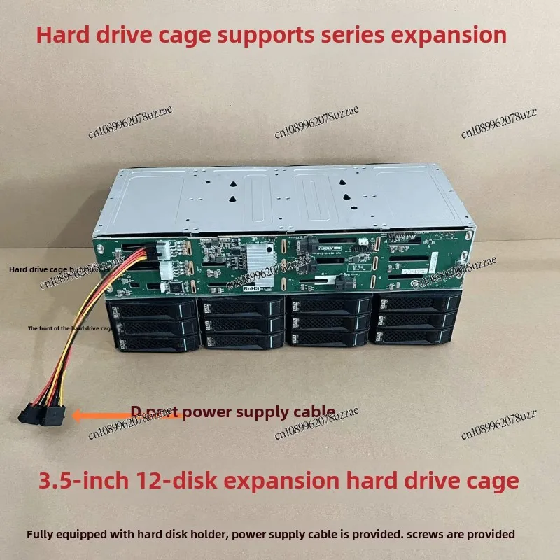3.5 Inch 12-bit Drive, Hard Disk Expansion, Expansion 6GB 12GB SAS SATA 4Pin Powered Cage