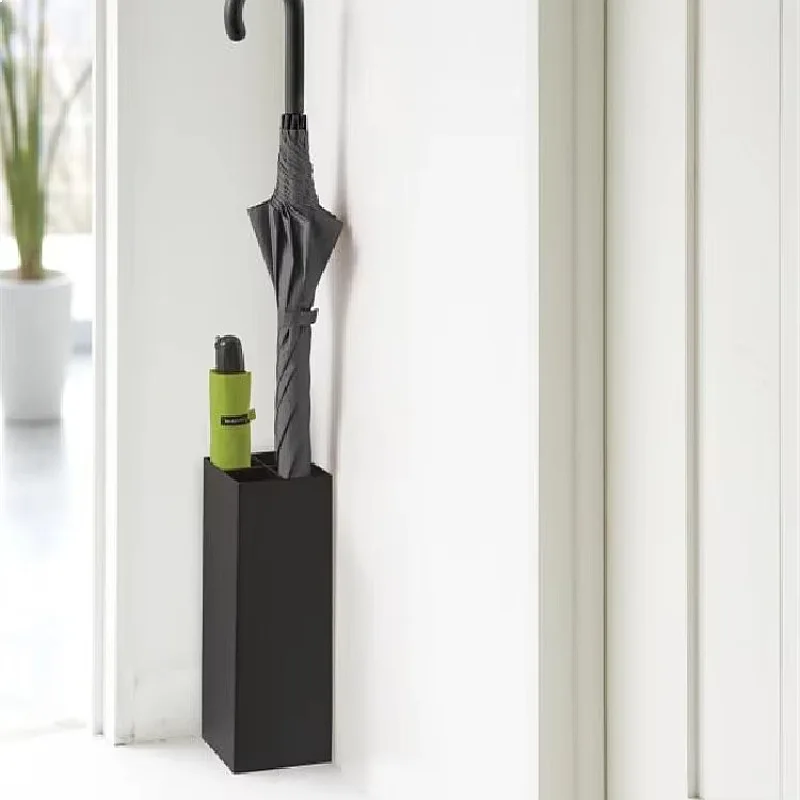 Japanese Minimalist Iron Umbrella Stand Floor Storage Holder for Entryway