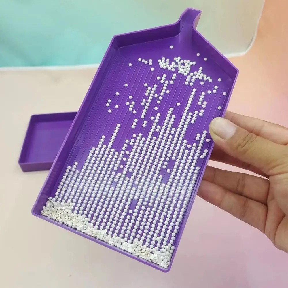 1 paio vassoio per pittura diamante di grande capacità piastra per trapano in plastica piastre per perline per Nail Art accessori per ricamo a punto croce