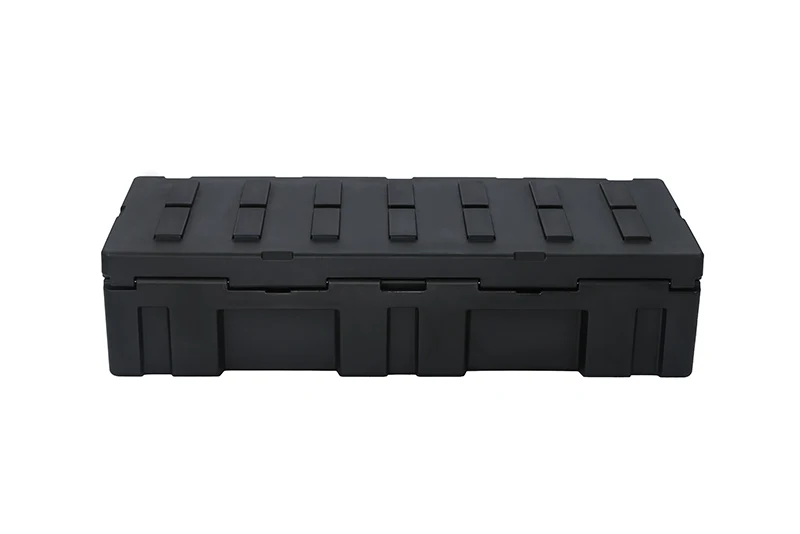 122L Reinforced Box LLDPE Cargo Box Hard Plastic Rotomolded Toolbox 4WD Storage Box Roof Rack Low Profile