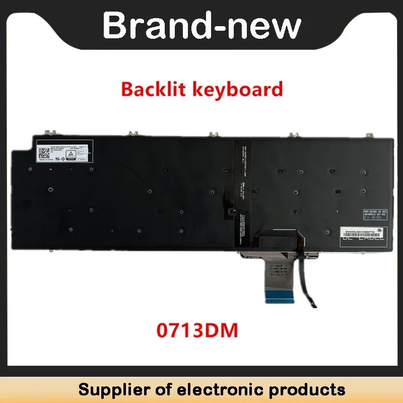 New For Dell Precision 7550 7750 7560 7760 Backlit Keyboard 0713DM 713DM - Image 3