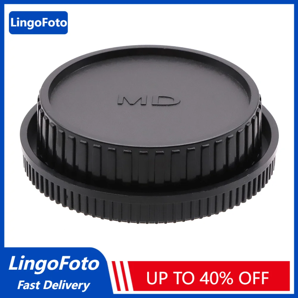 LingoFoto Replacement Rear Lens Cap & Body Cap Set for Minolta MD MC SLR, Fits X-700 XD-11 XG-1 SRT-101 201 Film Camera