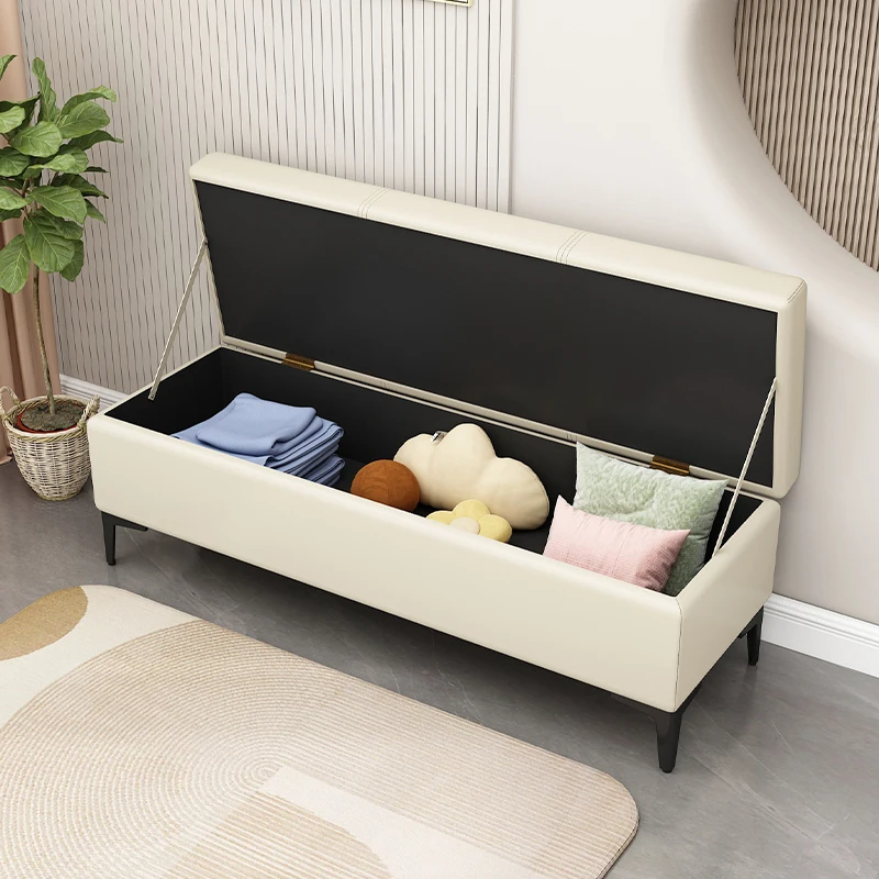

Home door shoe change stool entry light luxury storage stool bench bench sofa rectangular bedside storage