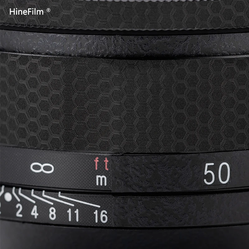 Hinefilm piel para NOKTON 50mm F1.0 asférica Leica Lens Decal Skins Voigtlander 50 F1 Wrap Cover 50F1 Lens Sticker Protector