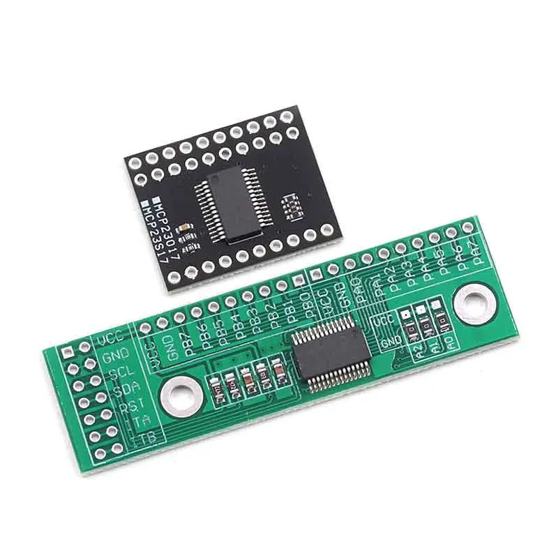 Interfaz MCP23017 I2C, módulo de extensión de E/S de 16 bits, placa Pin, convertidor IIC a GIPO, fuente de alimentación de unidad 25mA1 para Arduino