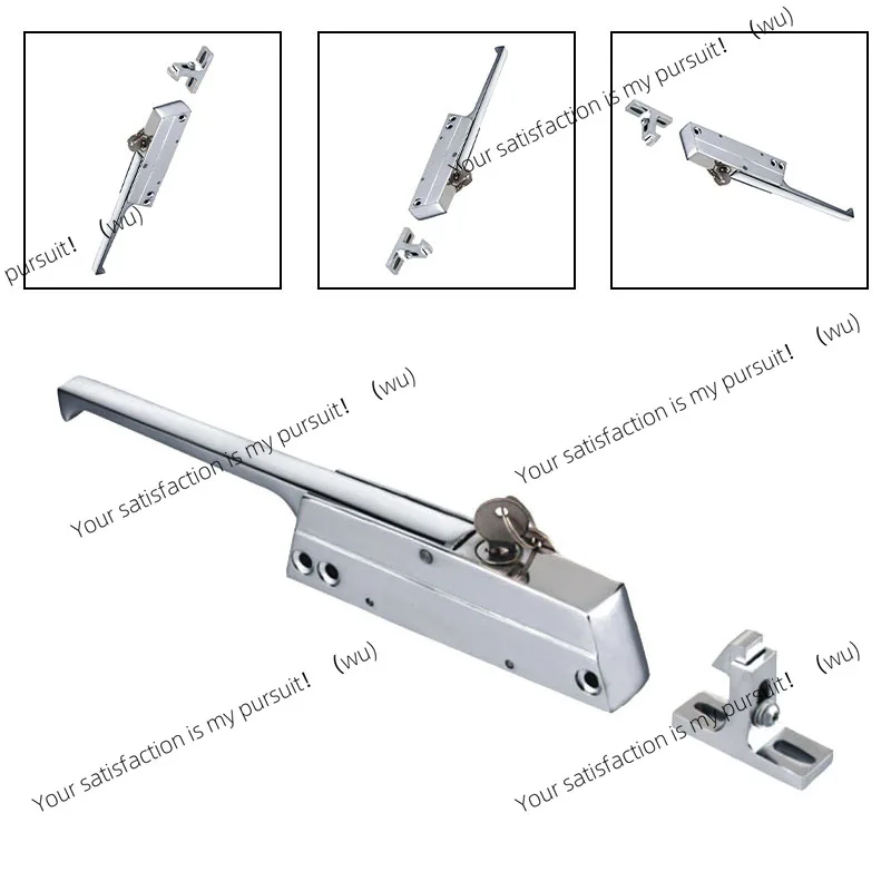 Zinc Alloy Refrigerator Door Handle, Adjustable Height, Suitable For Ovens, Kitchen Appliances, And Refrigeration Equipment
