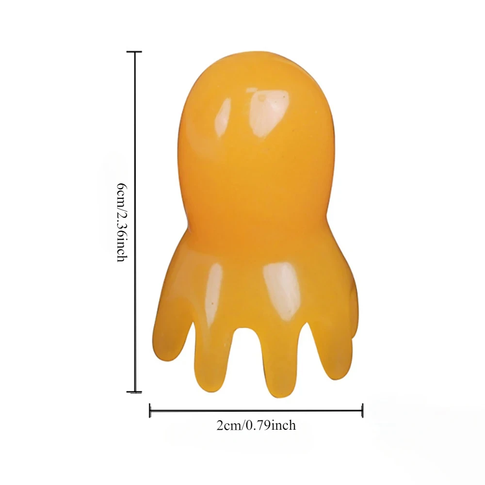 1 шт., массажная расческа для акупунктурных точек в форме осьминога, расческа для кожи головы с широкими зубьями, ручные инструменты для глубокого массажа спины, шеи и спины