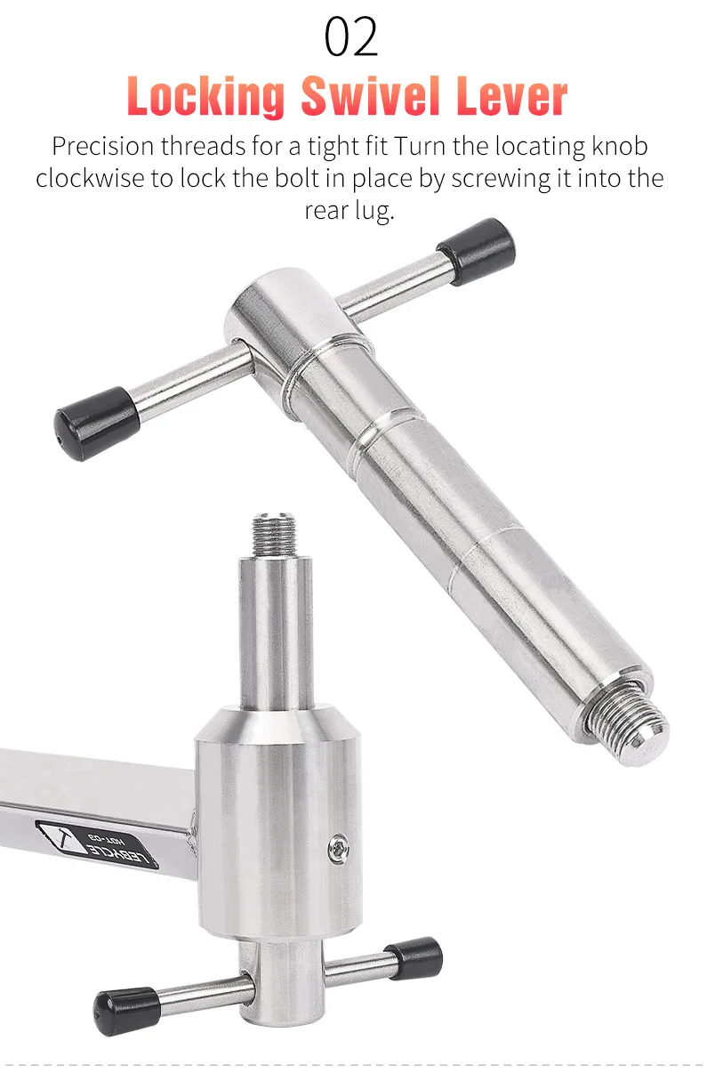 LEBYCLE Bicycle Derailleur Hanger Calibration Tool 304 Stainless Steel Bike Frame Tail Hook Straightener Lifting Lug Pull Tool