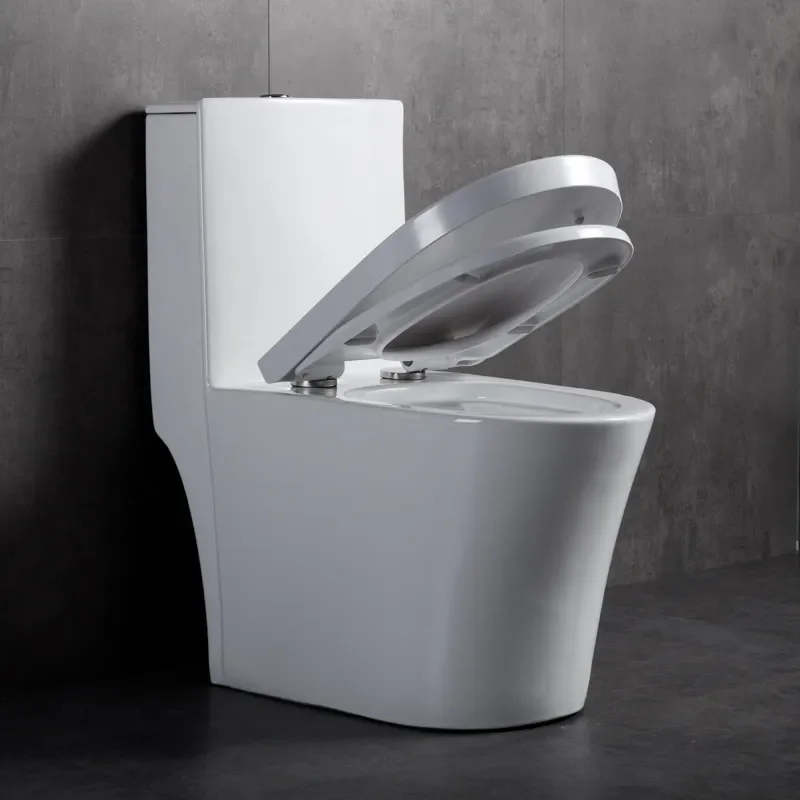 for Chaozhou One Piece Flush Toilet Ceramic Siphonic WC for Hotel Project Export Direct Sales Free Shipping