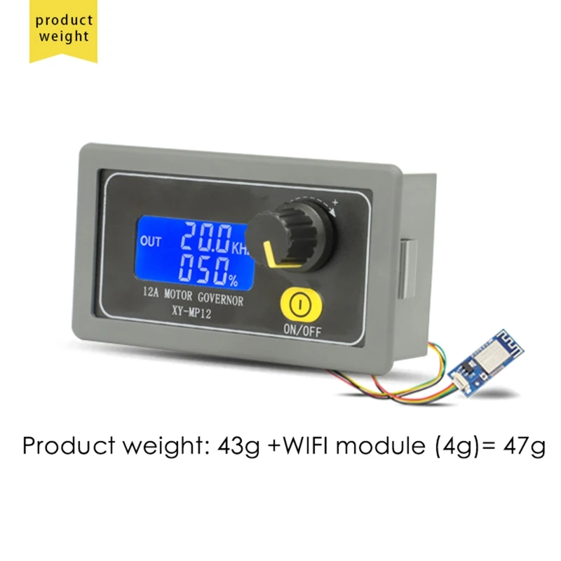 MP12-W 360W for DC Motor Governor PWM Motor LED Lighting Dimming Controller Slow Start Slow Stop Encoder LCD Display