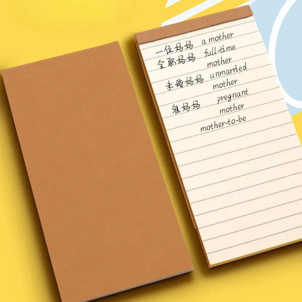 50 Seiten Notizblock, zerreißbare Haftnotizen, Kraftpapier, Schreibblöcke, Notizblöcke, tragbarer Planer, Zeitplan, Buch, To-Do-Liste, Schulbedarf