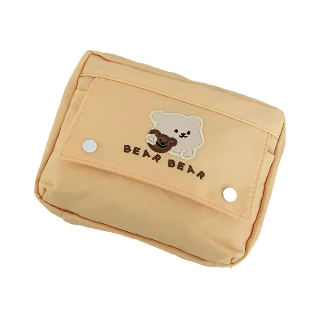 Cute Large Capacity Pen Bag Multi-functional Large Opening Design Pencil Case Scrapbook Storage Bag School Office