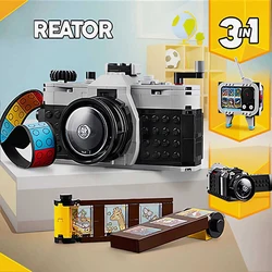 Retro Camera Creative Variety Series three-in-one Camera Creative Building Blocks Model Toy Children's puzzle Toy for kids Gifts