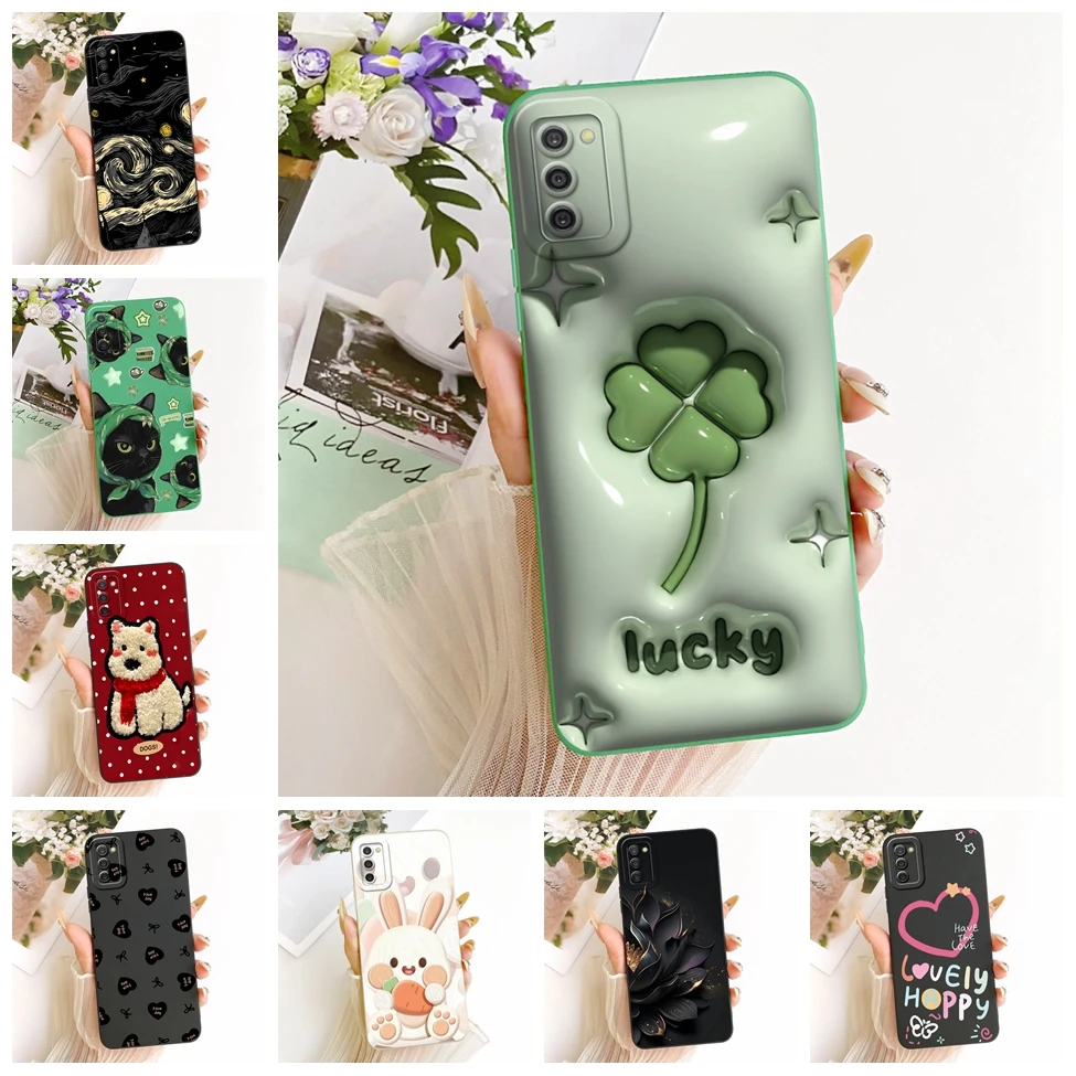 Case For Samsung Galaxy A03s Cover Silicone Fashion Cute Cat Funny Pattern Casing For Samsung A03s SM-A037F SM-A037M SM-A037G