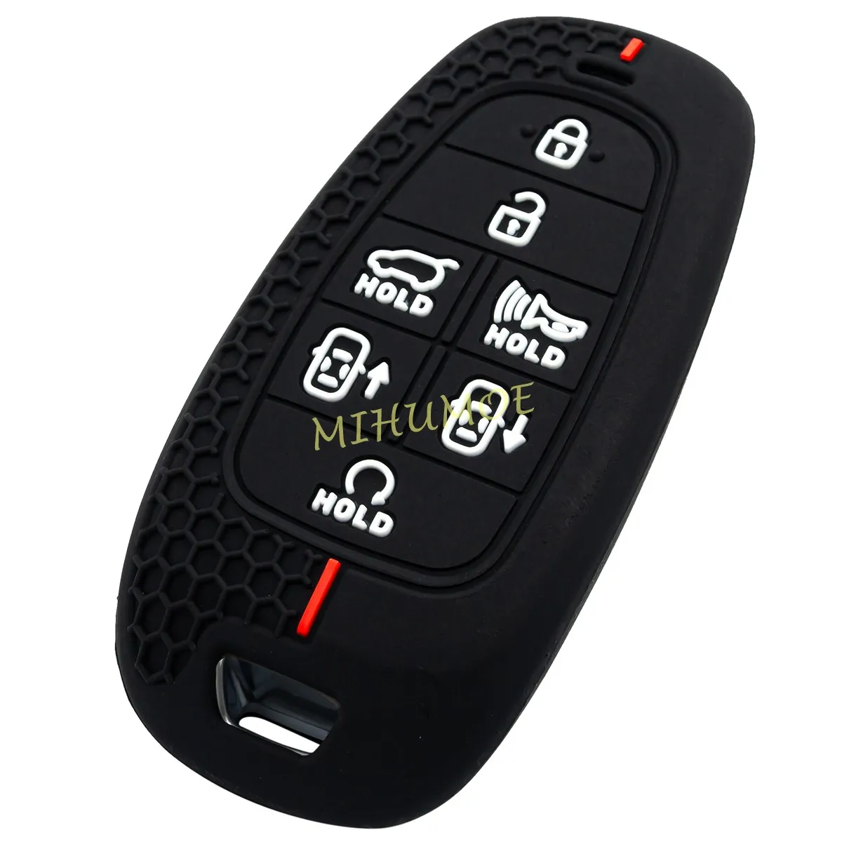 

Силиконовый чехол-накладка для автомобильного ключа Hyundai Santa Fe, Palisade, Tucson, Nexo, Sonata 2023, 7 кнопок