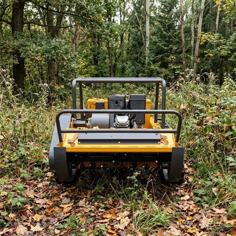 Industrial Grade 650W All-Terrain Flail Mower 4-Stroke Diesel Remote-Controlled Slope-Capable 190cc Engine 1000mm 300L Grass
