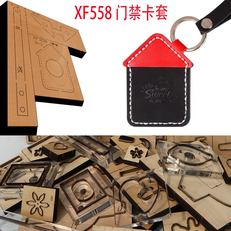 New Japan Steel Blade Wooden Die Access Card Holder/card Bag Leather Craft Punch Hand Tool Cut Knife Mould XF558 leather craft t