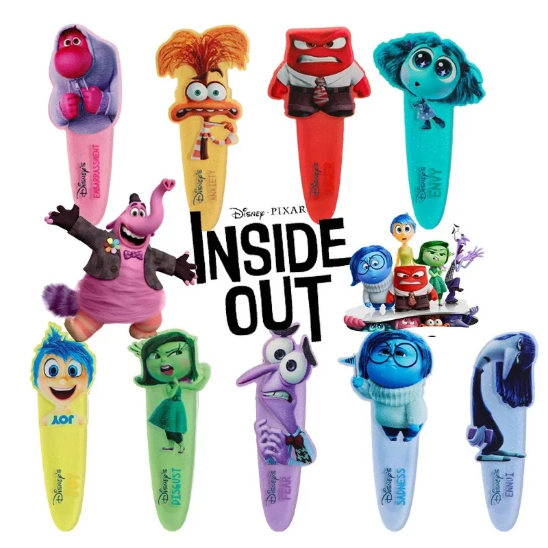 

Disney Inside Out 2 Acrylic Duckbill Clip Cute Anime Figures Joy Envy Anxiety Bangs Clip Headwear Hair Accessories Gifts Kids