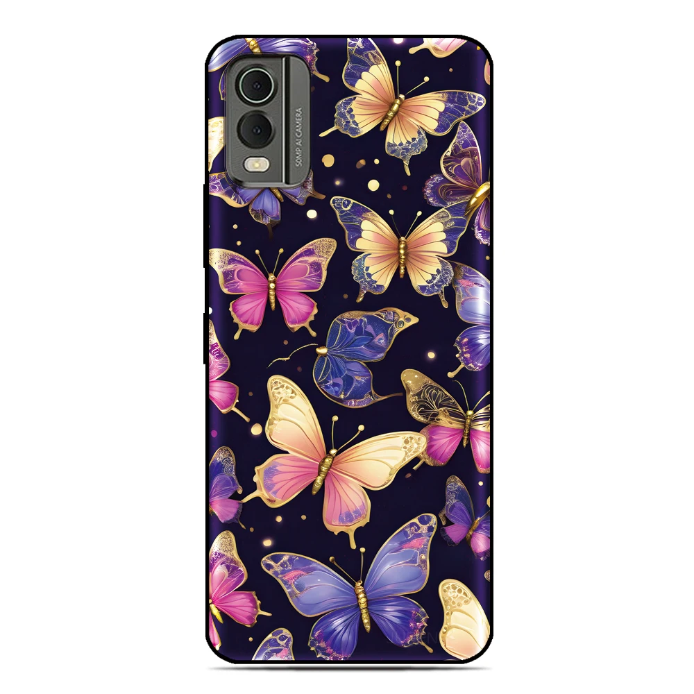Butterfly Image Phone Case For Nokia C32 G42 6.2 7.2 5.4 G21 C21 C1 C01 G11 Plus C12 C31 C02 G22 G20 G10 C10 C20 8 C3 2.4 Cover view 6