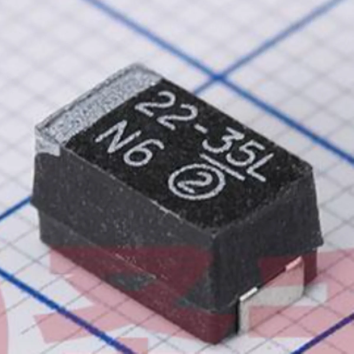 2917 CASE-E 7343 43mm Marking 22-35L Original Black Tantalum Capacitor 35V ±10% 22uF 600mΩ Ohm CAP TANT 22µF 293D226X9035E2TE3
