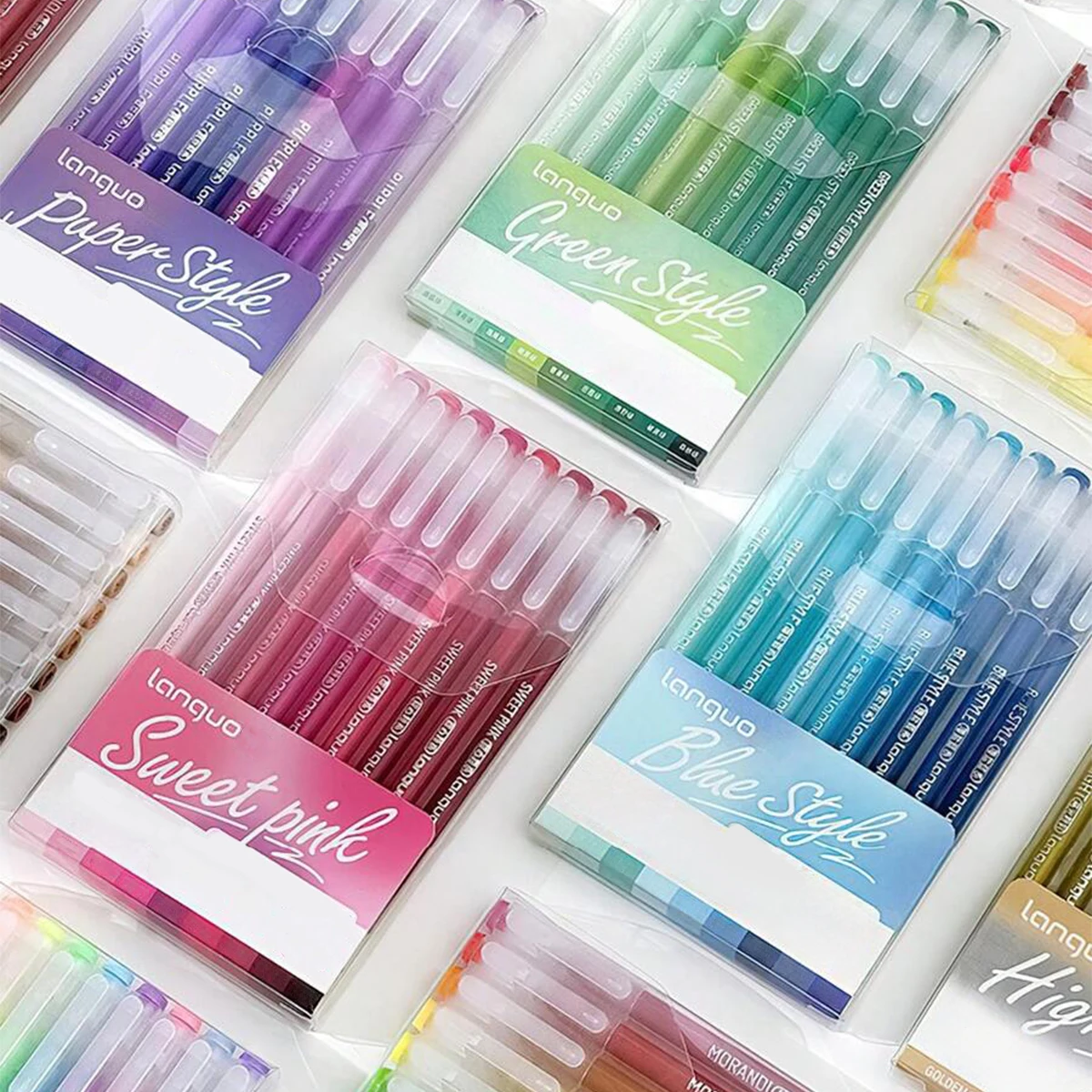 

SHANDS, 9 цветов, набор нейтральных ручек большой емкости с игольной трубкой, шариковые ручки с тонкими точками 0,5 мм — красочные гелевые ручки для ведения журнала