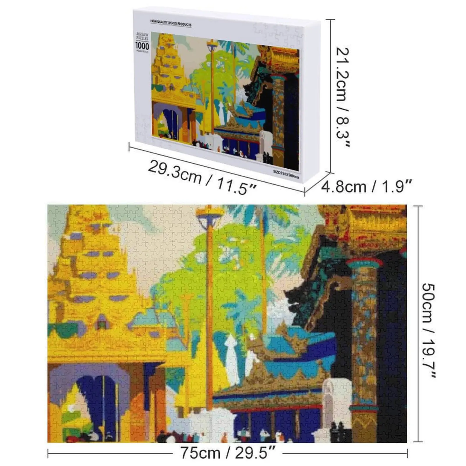 بورما: خمر 1930 السفر والسياحة طباعة بازل قطع مخصص هدية الطفل مخصص لعبة أطفال اسم مخصص لعبة أطفال لغز