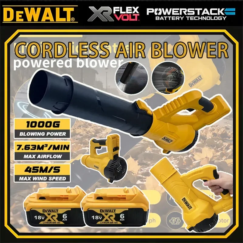 

Аккумуляторная воздуходувка Dewalt с длинной трубкой для уборки листьев, инструмент для сада, совместим с аккумулятором 18В, для дома и двора, очиститель снега