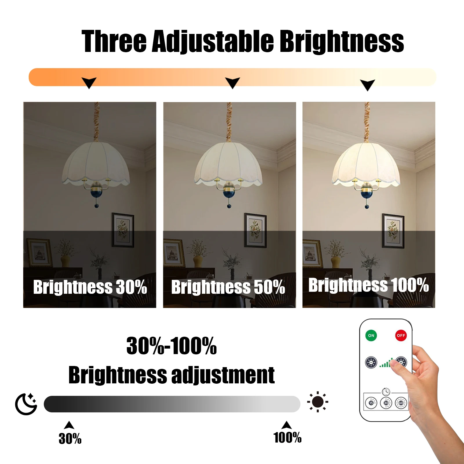 USB LED Bulb E27 Rechargeable Light Bulb Smart Battery Bulb Touch Control Dimmable LED Bulbs with Timing