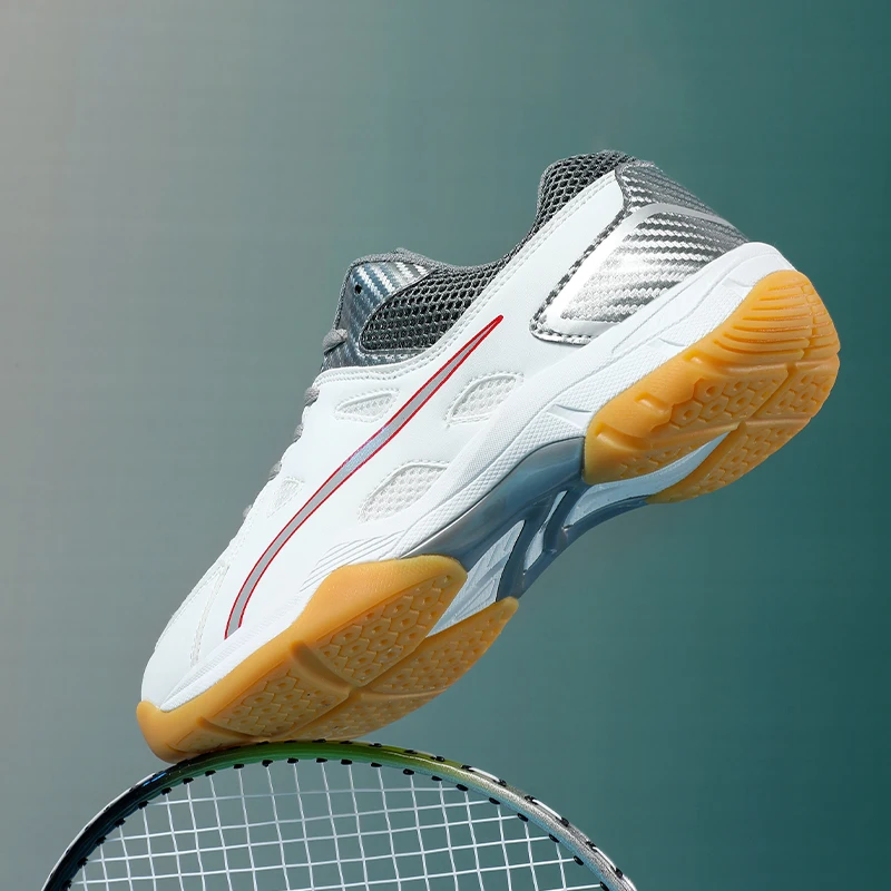 รองเท้าวอลเลย์บอลผู้ชายรุ่นใหม่ รองเท้ากีฬาแบดมินตันกลางแจ้ง รองเท้ากีฬาตาข่ายระบายอากาศ รองเท้าเทนนิส รองเท้ากีฬาในร่ม รองเท้าผ้าใบสำหรับฝึกซ้อม