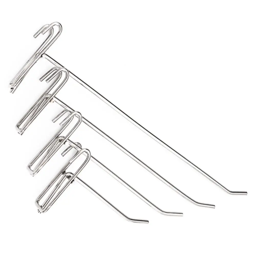 Hight Quality 5-25cm Screen Hooks 3.2mm Thickness Stainless steel Grid Hooks Supermarket Wire Mesh Hanging Hooks For Screen Grid