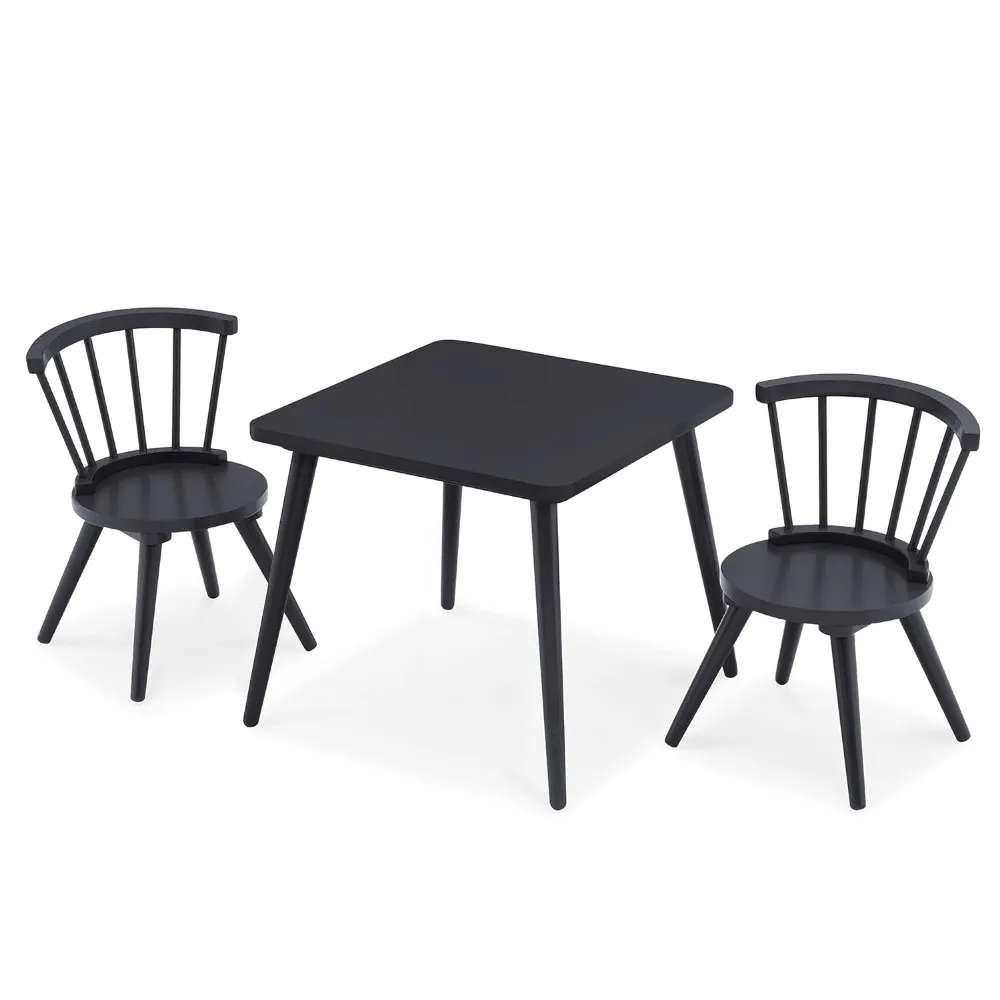 Windsor 2-Piece Chair Set, Midnight Grey