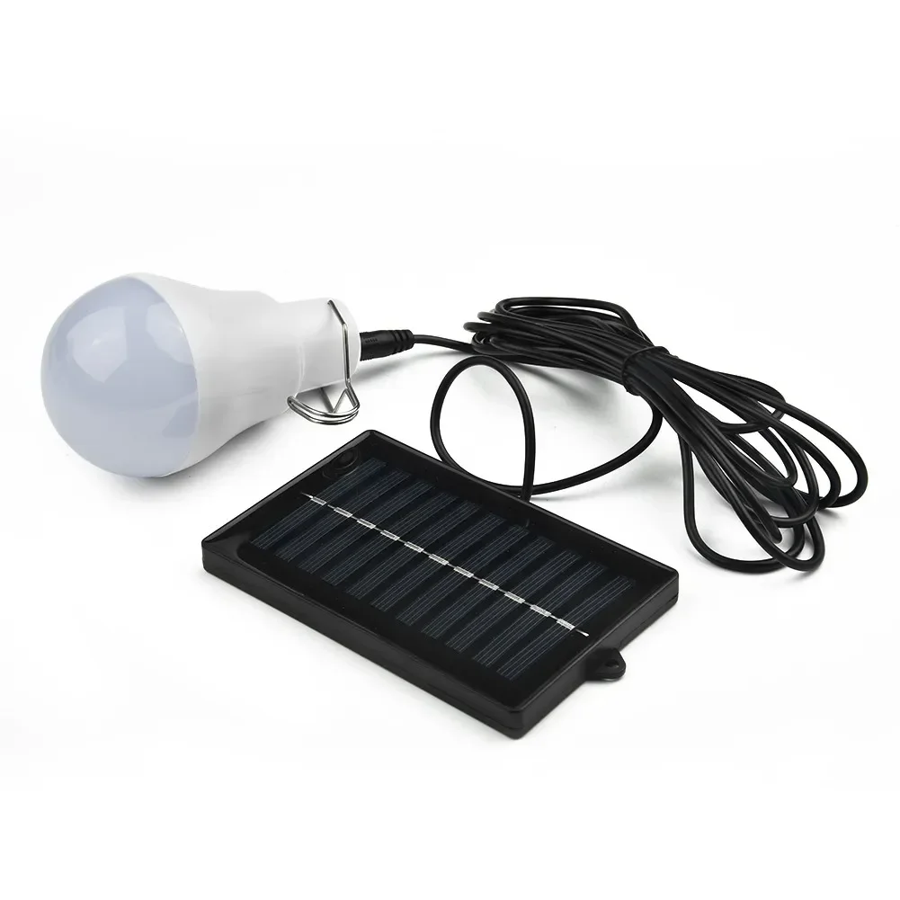 Hausgarten Sonnenlicht 15W Solar Power LED Glühbirne Lampe Licht aufgeladen für Garten Outdoor Camping mit Solarbatterie