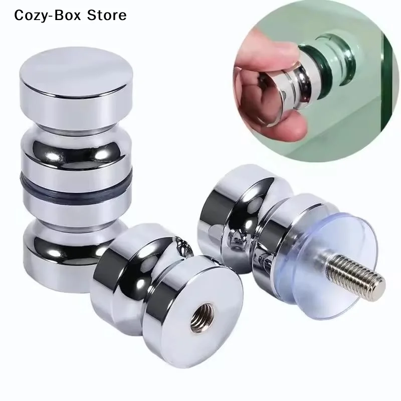 [ZY]Stylish Shower Glass Door Handle Sliding Shower Doors Knob Double Sided Pull Hardware Replacement For Bathroom Glass Doors