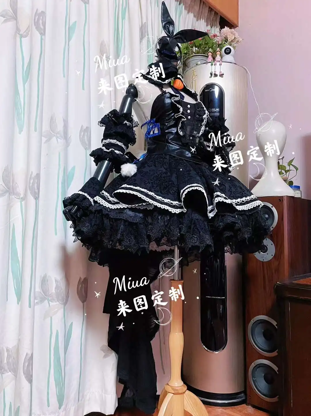 COS-HoHo [Customized] Vtuber Hololive Usada Pekora New Clothes Magic Game Suit Lovely Cosplay Costume Halloween Easter Outfit