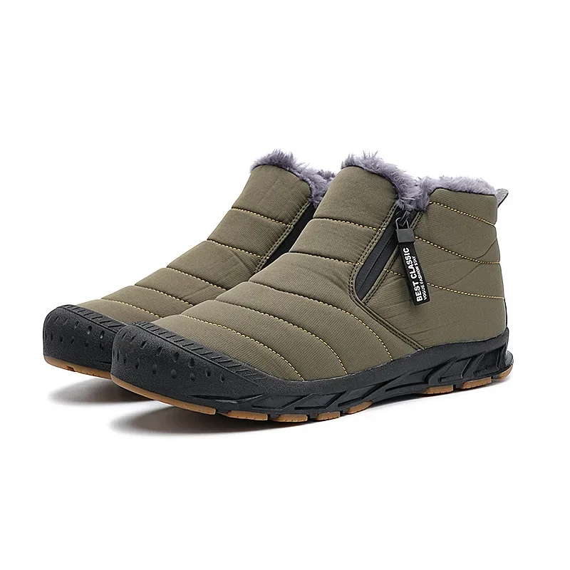 

Winter outdoor warm snow boots men's and women's non-slip wear-resistant boots fleece warm breathable casual shoes plus size 46