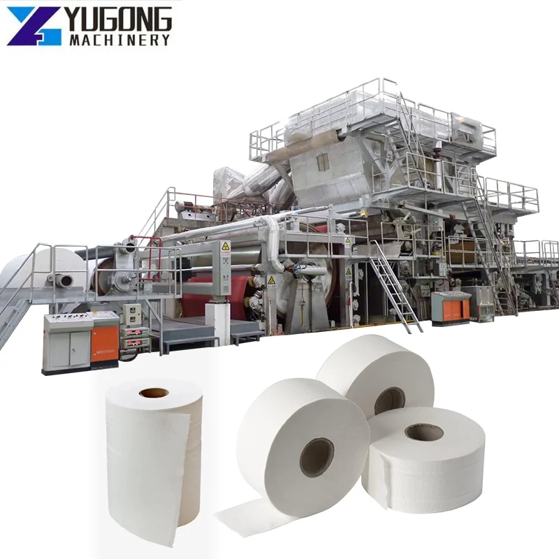 YG High Speed Automatic Small Business Toilet Tissue Paper Making Machine Full Line with Slitting and Rewinding Machine