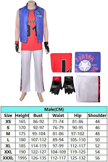 Game SF 6 Disguise Terry Bogard Cosplay Costume Men Fantasy Battle Suit Roleplay Clothes for Men Adult Halloween Carnival Party