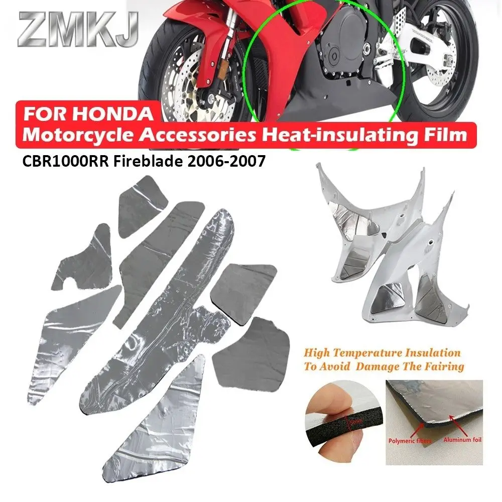 

For Honda CBR1000RR Fireblade 2006-2007 CBR1000 RR CBR 1000RR Heat Shield Fairing Melting Protection Pre-Cut Insulation Sponge
