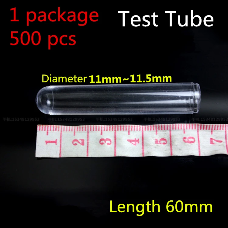 medical lab hard Plastic polystyrene Test Tube High transparency Clear Like Glass Experiment Biochemical laboratory supplie rack image 4