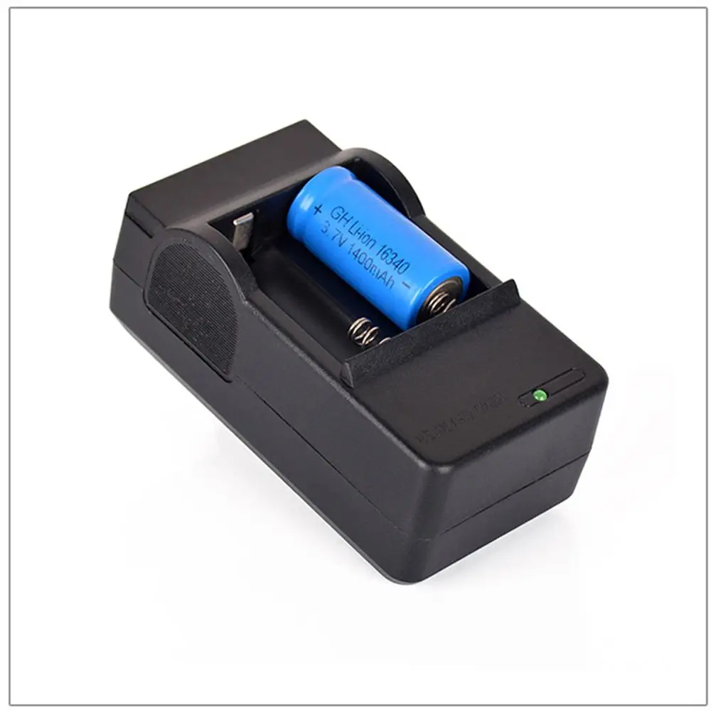 Hot Practical Travel CR123A Li-ion Battery Charger Wall Charger Rechargeable for LED Flashlight