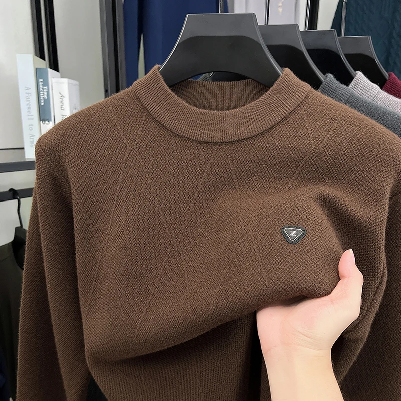 Men's Knitted Sweater Round Neck Pullover Casual Business Autumn Winter Warm Soft Comfortable Anti Pilling Classic Trend Men's