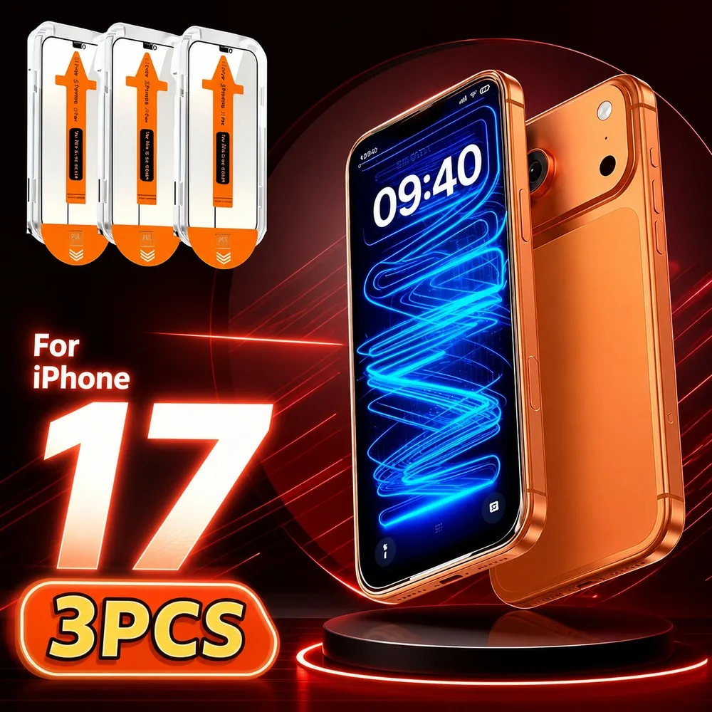 3 Stück Panzerglas für iPhone 18 17 16 15 Displayschutzfolie für iPhone 14 13 12 11 Kratzfest Bruchsicher Wasserbeständig HD