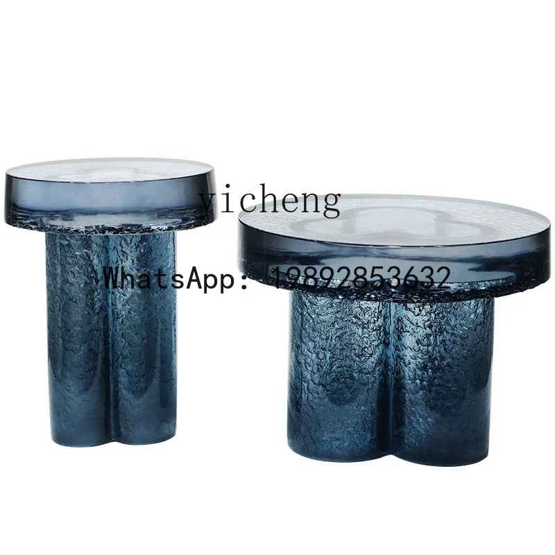 AA  light luxury minimalist living room coffee table  splicing combination transparent resin corner table