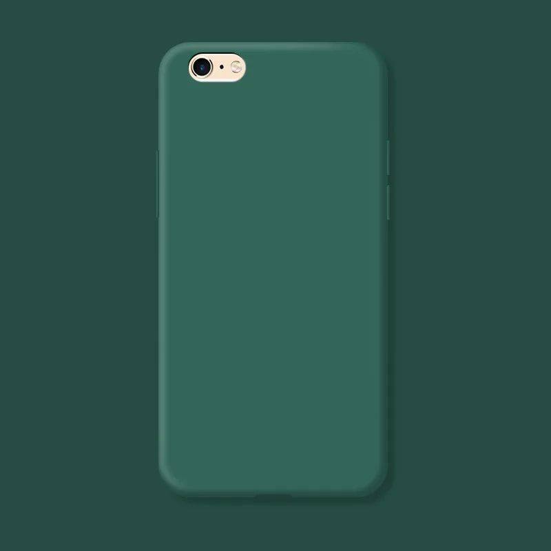 Fundas 원래 케이스 iphone 6 6s 충격 방지 액체 실리콘 보호 전화 뒷면 커버 iphone6 ​​Plus