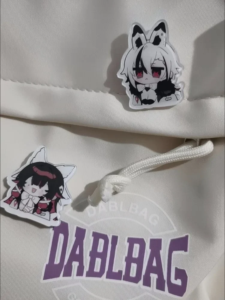 Genshin Impact Fatui Harbinger Damselette Student Acrylic Brooch Pin Cosplay Badge Jewelry Accessories For Clothes Backpack Gift