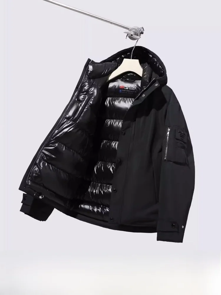 

Мужская зимняя утепленная теплая хлопковая куртка с капюшоном, высокоэффективная морозостойкая верхняя одежда, модный городской стиль