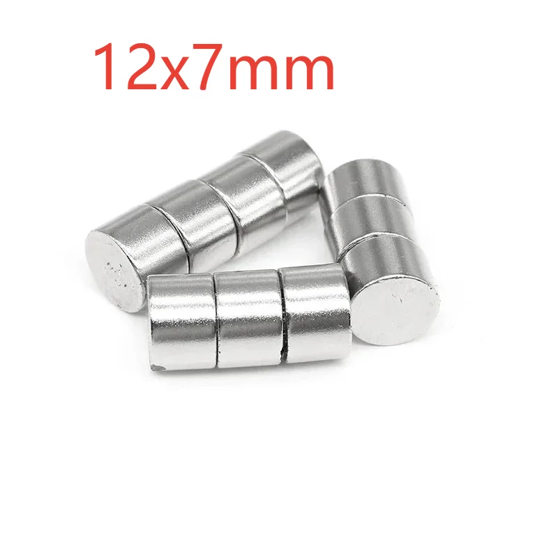 Petits aimants circulaires 12x7mm 12x7mm pour réfrigérateurs domestiques, bureaux bricolage 12*7